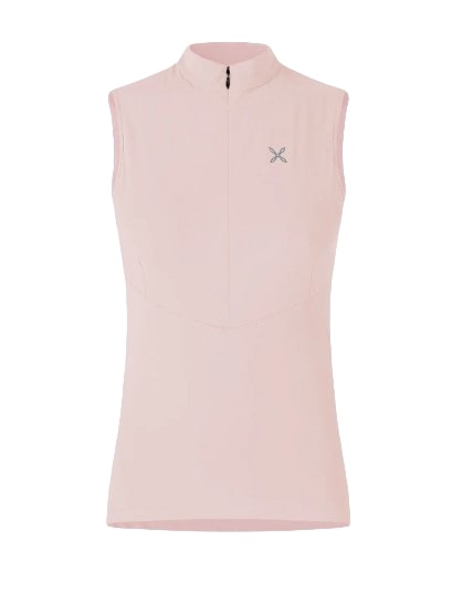 MONTURA T-SHIRT DONNA SENSI ZIP CANOTTA WOMAN ROSA