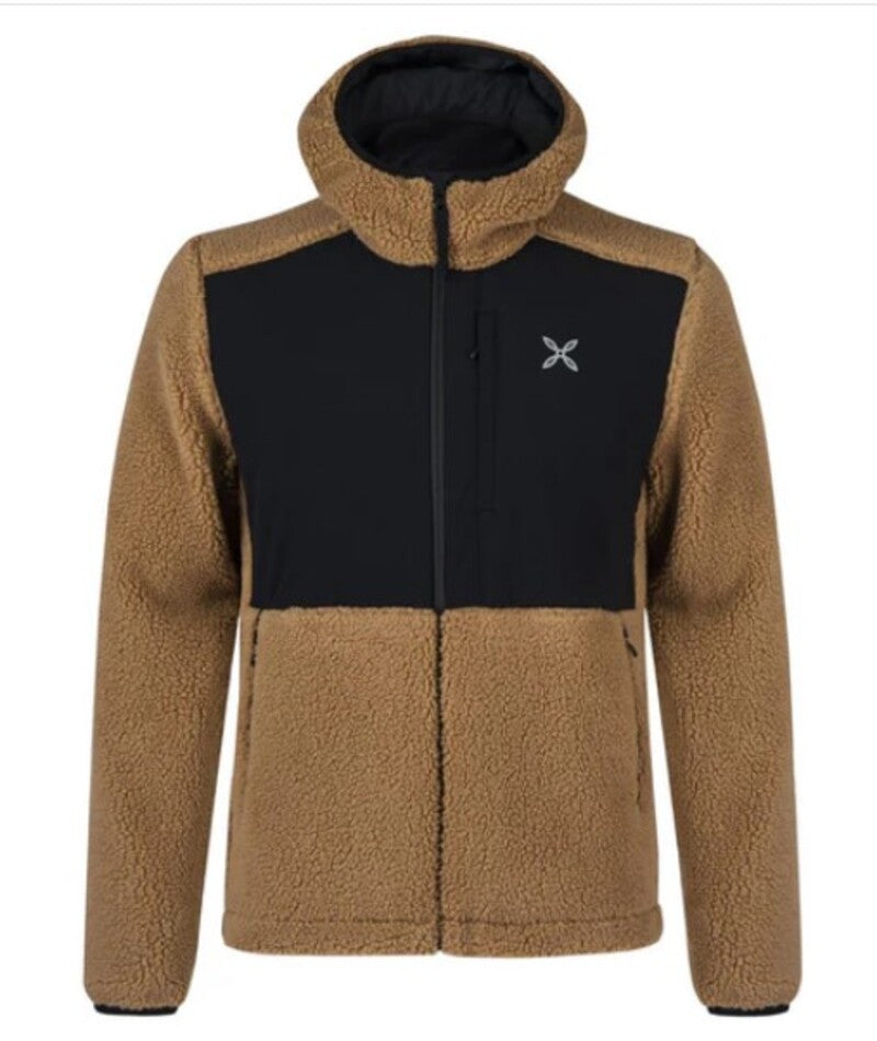 MONTURA MAGLIA DONNA SHERPA RIPSTOP HOODED BRONZO/NERO