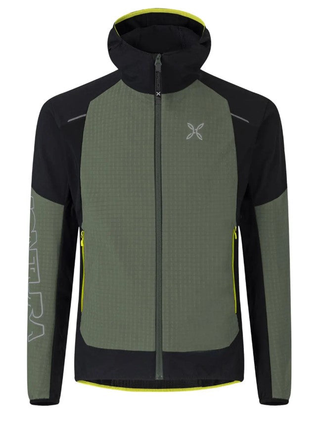 MONTURA GIACCA UOMO WIND REVOLUTION HOODY JACKET VERDE/NERO