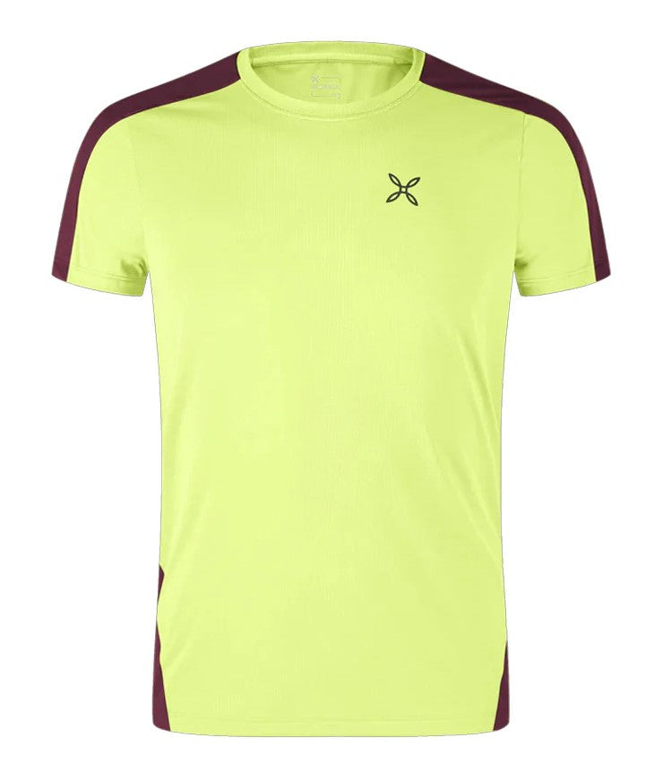 MONTURA T-SHIRT UOMO HADE T-SHIRT GIALLO/PORPORA