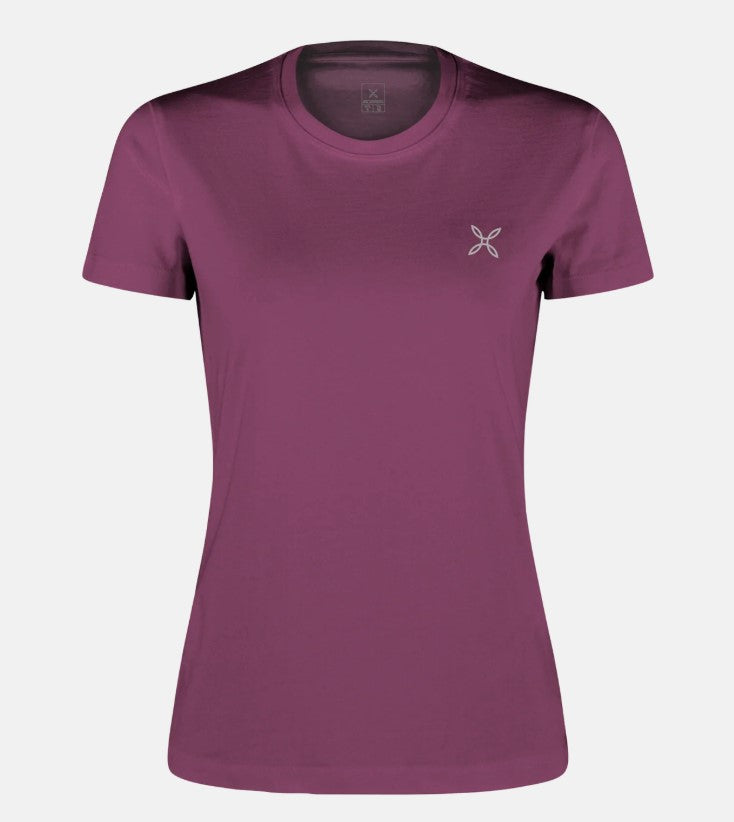 MONTURA T-SHIRT DONNA BASIC LOGO T-SHIRT WOMAN VINACCIA
